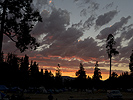 Saturday sunset in Oakridge, Oregon