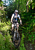 Don riding Salmon Creek Trail
