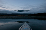 Kayak fishing on Ash Lake