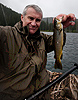 Rainy day Goose Lake brown trout