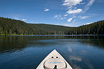 Kayak fishing at Goose Lake in Washington