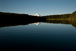 Morning sun on Mt. Hood from Kingsley Reservoir