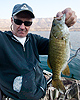 Kayak fishing for smallmouth bass on the Columbia River(Lake Umatilla)