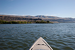 Kayak fishing on Lake Celilo