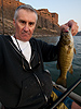 Smallmouth bass caught kayak fishing on the Columbia River