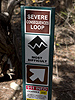 Severe Consequences Loop Trail marker