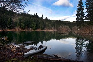 Condit Dam Boat Launch 1-25-11