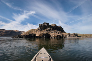 East end of Miller Island in the Columbia River