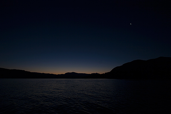 Columbia River just before sunrise