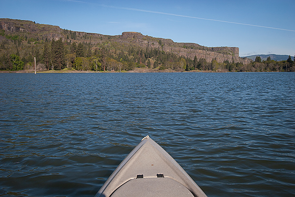 Kayak fishing on the Columbia River 4-29-17