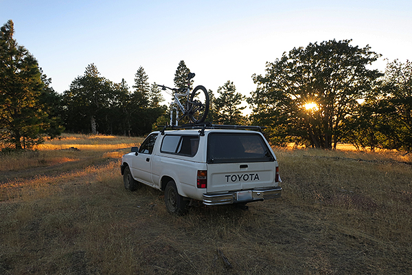 Mountain bike camping in Central Oregon