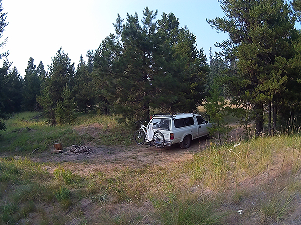 MTB camping in the Mt Hood National Forest