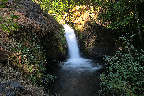 Backcountry waterfall in southwest Washington
