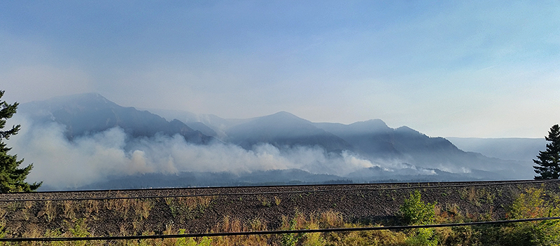 Eagle Creek wildfire near Cascade Locks, OR