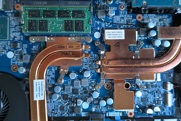 N850HK1 CPU and GPU heat sinks