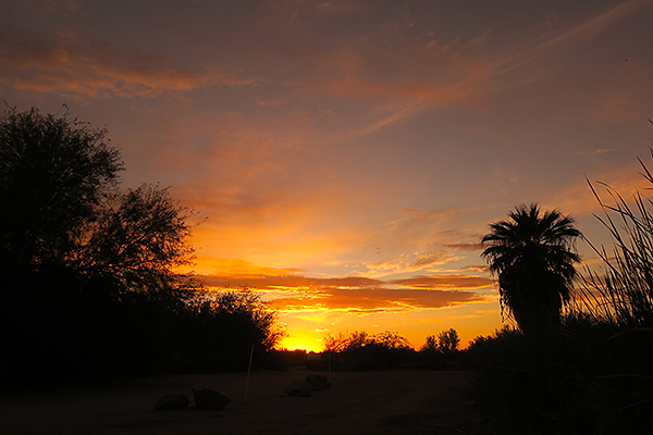 Sunset near Fortuna Lake, AZ
