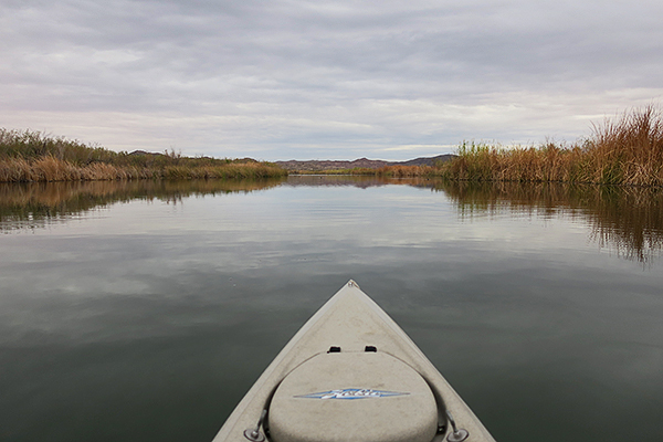 Cloudy morning at Mittry Lake in southwest Arizona.