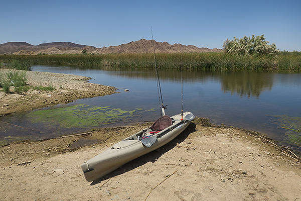 Kayak launch on the lower Colorado River