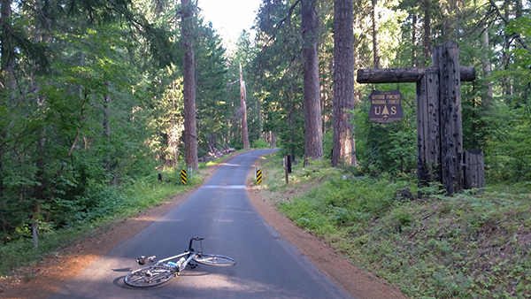 Entering Gifford Pinchot National Forest on the way up the road to Mt Adams