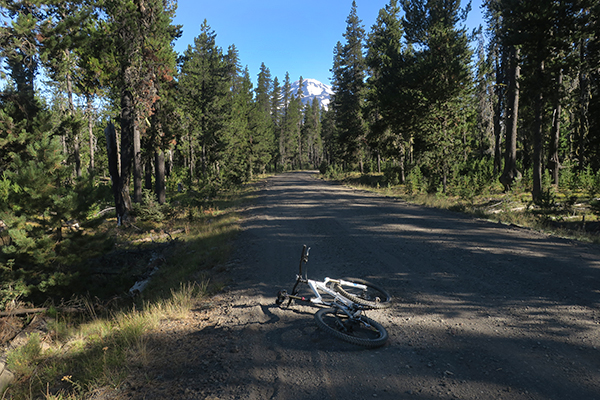 Morning mountain bike ride to Mt Adams