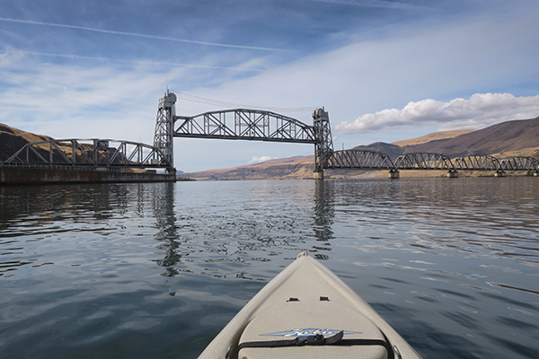 Columbia River railroad bridge