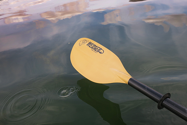 Werner Tybee kayak paddle at the watermanatwork.com testing facility in White Salmon, WA