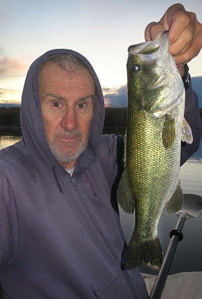 Colorado River largemouth bass caught by watermanatwork.com kayak fisherman Ron Barbish