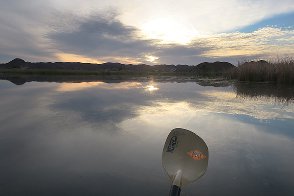 A cloudy sunrise on the lower Colorado River