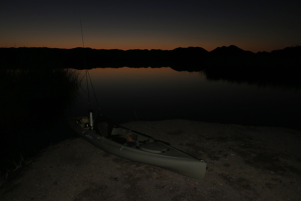 Just before sunrise on the lower Colorado River