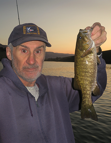 Columbia River smallmouth bass caught by watermanatwork.com kayak fisherman Ron Barbish