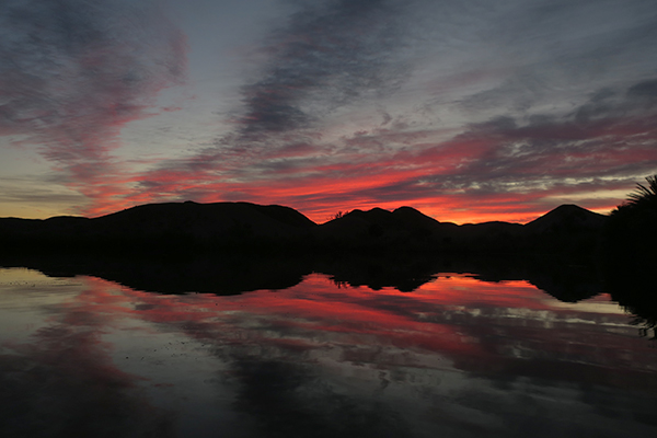 Early morning before sunrise on the Colorado River