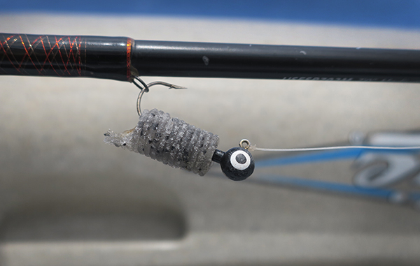 Chewed fishing lure