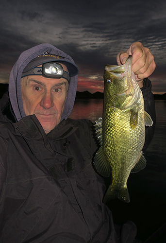 Nice Colorado River largemouth bass caught by watermanatwork.com kayak fisherman Ron Barbish
