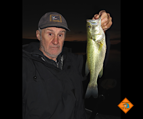 Colorado River largemouth bass caught by watermanatwork.com kayak fisherman Ron Barbish