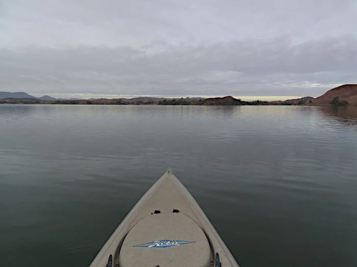 Cloudy Colorado River calm conditions