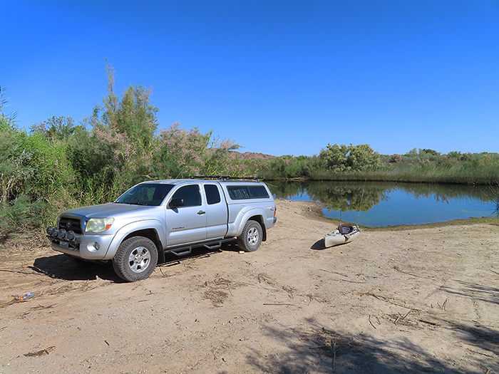 CO River kayak launch beach