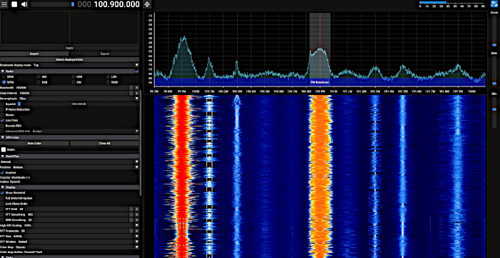 SDR FM radio broadcast