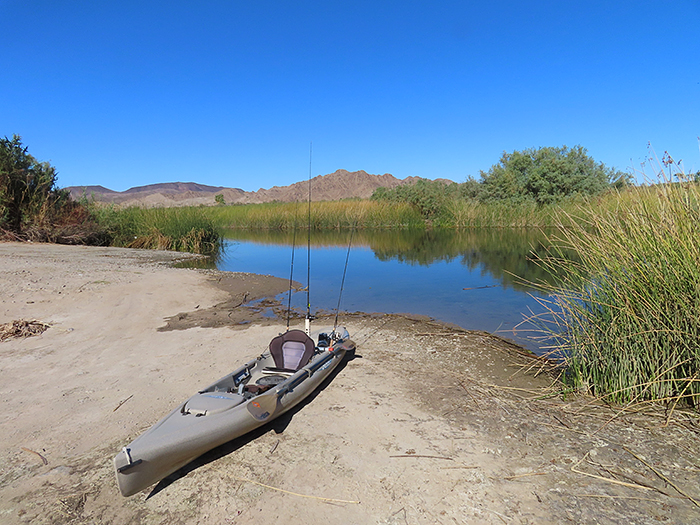 Kayak launch beach