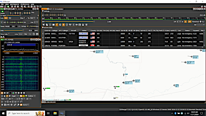 SDRangel  ADS-B