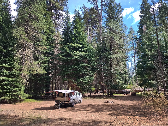 Cascade Mountain campsite