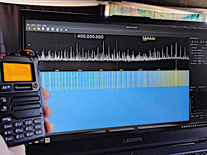 RF emission test with Gqrs-sdr